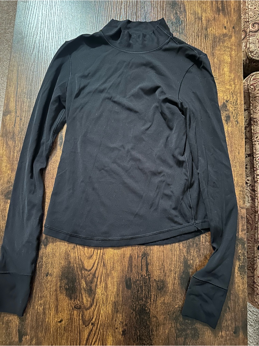 Offline Women's Black Long-Sleeve Mock Neck Top